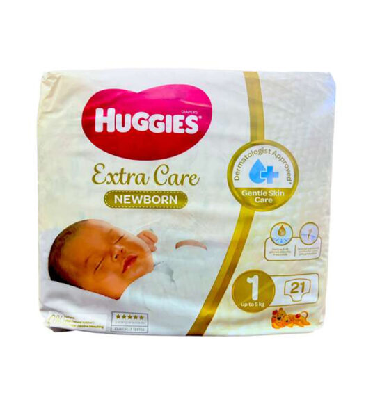 Huggies Gold Newborn Size1 Upto 5Kg 21's