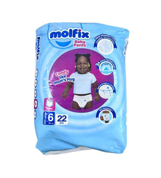 Molfix Pants Size 6 XXL (20+ Kg)22's