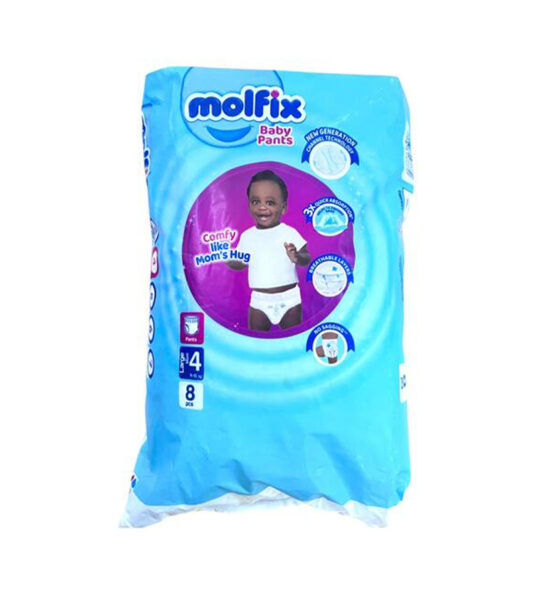 Molfix Pants Size 4 Large (9.1-15kg) 8's