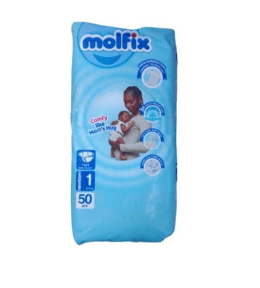 Molfix Newborn No. 1 (2- 2.5 kgs) 50's