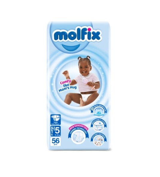 Molfix Diapers Jumbo Size 5 X Large (15-20kg) 56's