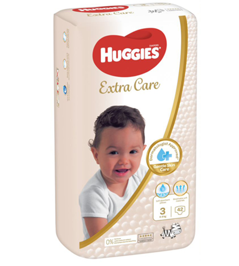 Huggies Extra Care Size 3 (5-8 Kg) 42s