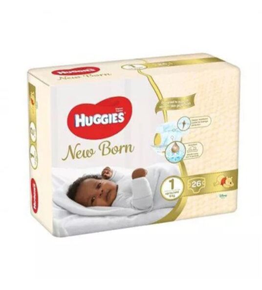 Huggies Gold Newborn Size1 Upto 5Kg 26's