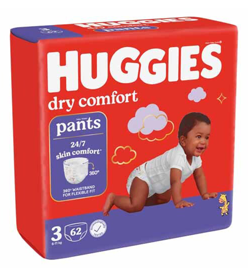 Huggies Dry Comfort Pants Size 3 62s