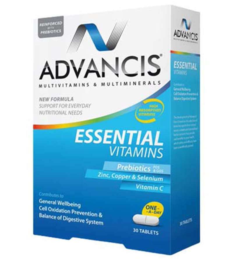 Advancis Essential Vitamins Tablets 30's