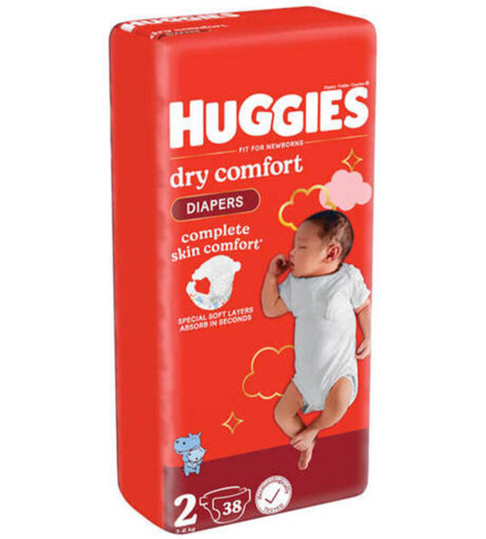 Huggies Dry Comfort Size 2(3-6)Kgs 38's